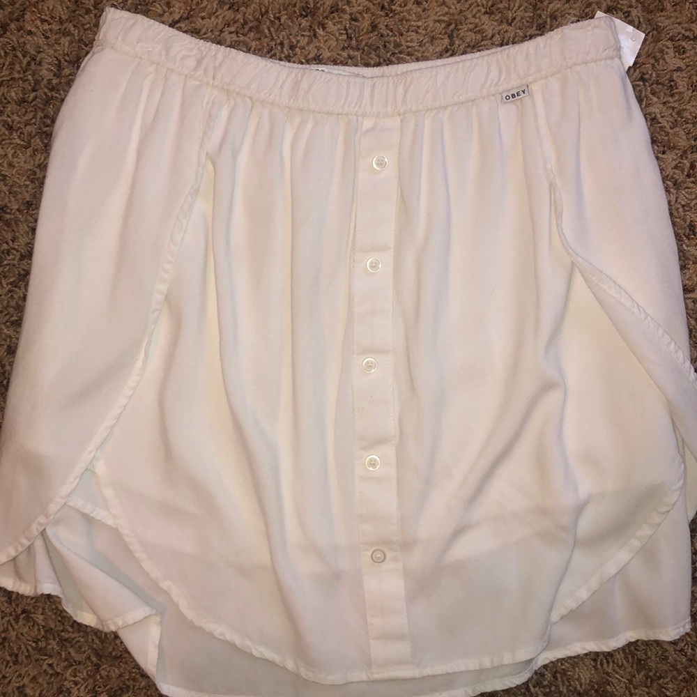 White Obey Skirt